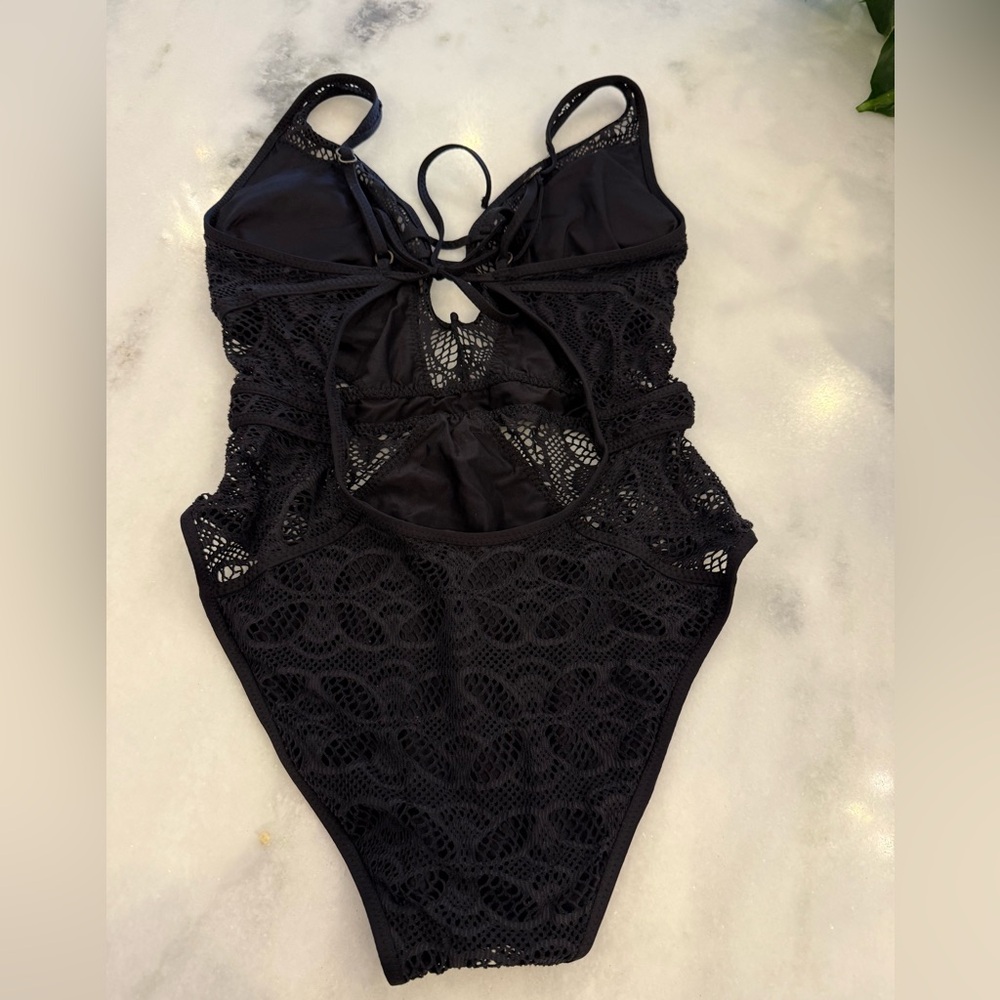 BECCA Black Lace Bathing Suit